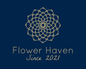 Ornamental Flower Mandala  logo design