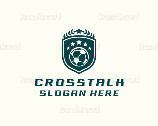 Soccer Sports Shield Logo