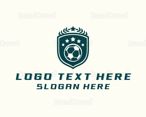 Soccer Sports Shield Logo