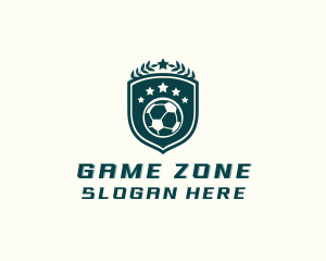 Soccer Sports Shield logo design