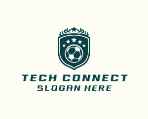 Player - Soccer Sports Shield logo design