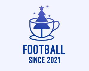 Cappuccino - Blue Christmas Tree Cafe logo design