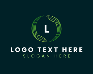 Vegan - Leaf Nature Spa logo design
