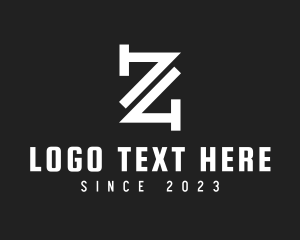 Construction Pipe Letter Z Logo