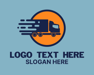 Shipping - Freight Movers Trucking logo design
