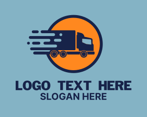 Courier - Freight Movers Trucking logo design