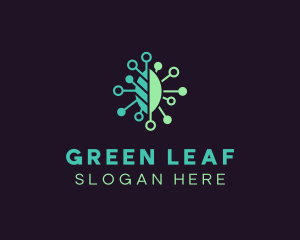 Pharmaceutical Biotech Leaf logo design