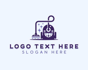 Deep Clean - Vacuum Cleaner Sanitation logo design