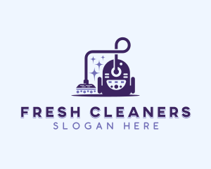 Vacuum Cleaner Sanitation logo design