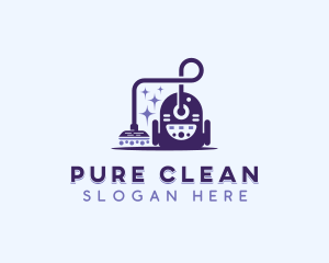 Vacuum Cleaner Sanitation logo design