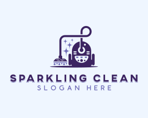 Cleaner - Vacuum Cleaner Sanitation logo design