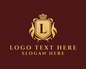 Gold - Deluxe Royal Shield logo design