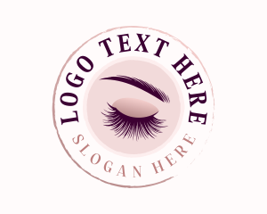 Lashes - Feminine Eye Lashes logo design