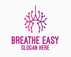 Emphysema - Gradient Respiratory Lungs logo design
