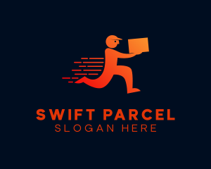 Parcel - Delivery Man Package logo design