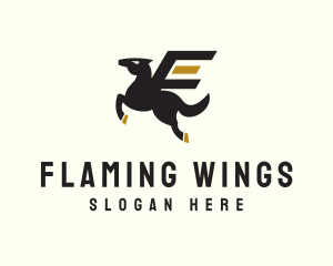 Wings - Winged Pegasus Horse logo design