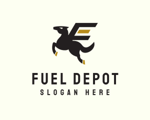 Petrol - Winged Pegasus Horse logo design