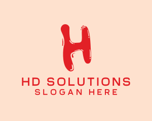 Liquid Soda Letter H logo design