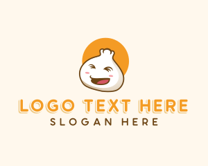 Steamed Bun - Happy Dumpling Dimsum logo design