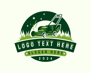 Grass - Lawn Mower Grass Cutting logo design