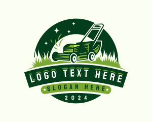 Yard - Lawn Mower Grass Cutting logo design