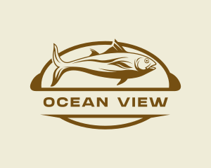 Aquatic Fishing Restaurant logo design