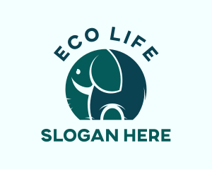 Species - Elephant Zoo Animal logo design