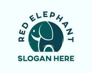 Elephant Zoo Animal logo design