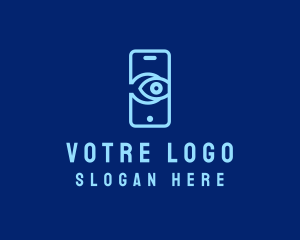Mobile Phone Eye Logo