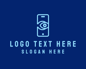 Optician - Mobile Phone Eye logo design