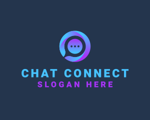 Digital Chat Telecommunications logo design