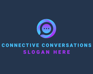 Dialogue - Digital Chat Telecommunications logo design