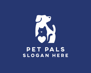 Dog Cat Pet Grooming logo design