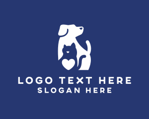 Animal Rescue - Dog Cat Pet Grooming logo design