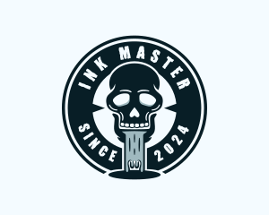 Skull Tattoo Streetwear logo design