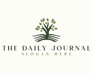 Journal - Tree Book Literature logo design