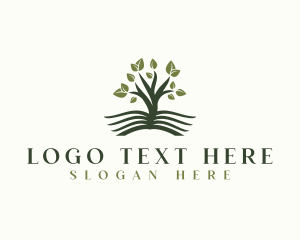 Journal - Tree Book Literature logo design