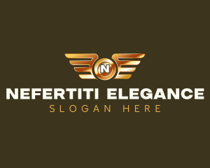 Elegant Wings Coin logo design