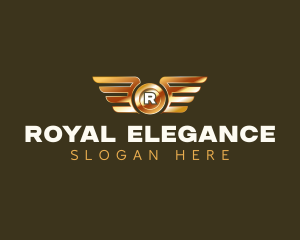 Elegant Wings Coin logo design