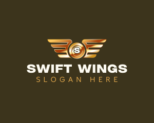 Elegant Wings Coin logo design