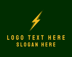 Lightning - Voltage Electrical Energy logo design
