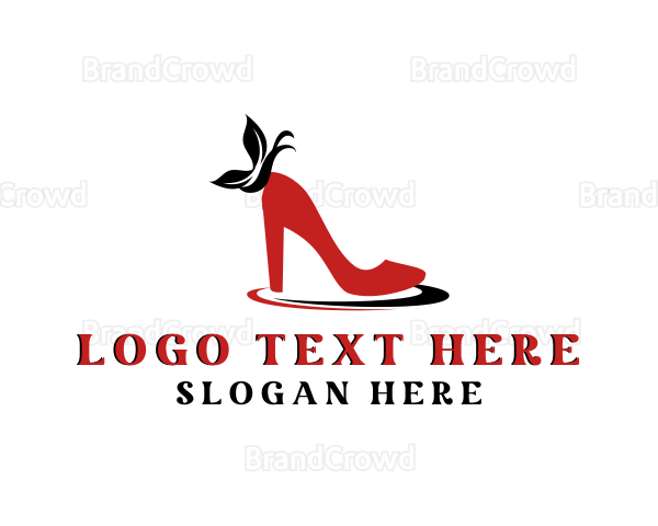 Butterfly Stilettos Shoes Logo