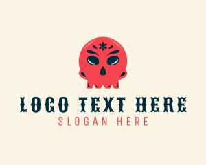 Taco - Mexican Skull Festival logo design