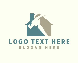 Home Improvement - Hammer House Tool logo design