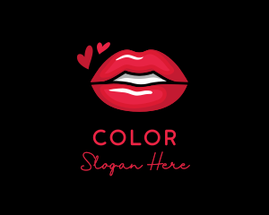 Sexy - Red Sexy Lips Cosmetics logo design