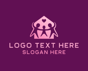 Support - Family Home Orphanage logo design
