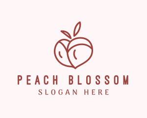 Peach - Sexy Peach Bikini logo design