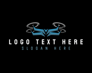 Logistics - Drone Aerial Photography logo design