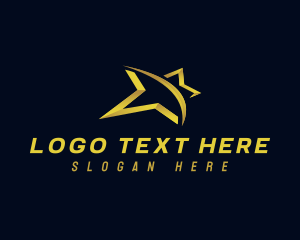 Fast - Star Logistics Courier logo design