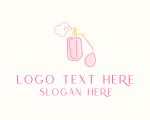 Perfume Bottle - Luxury Perfume Scent logo design